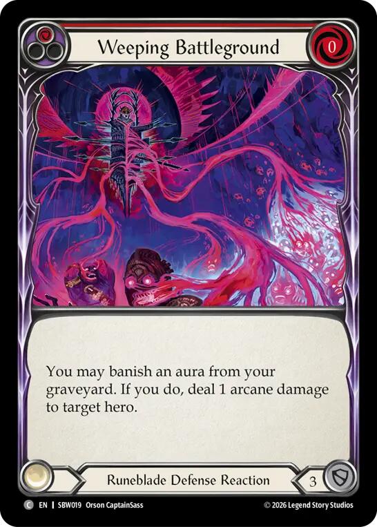 Weeping Battleground (SBW019) [Silver Age: Usurp the Shadow Throne] | Boutique FDB TCG
