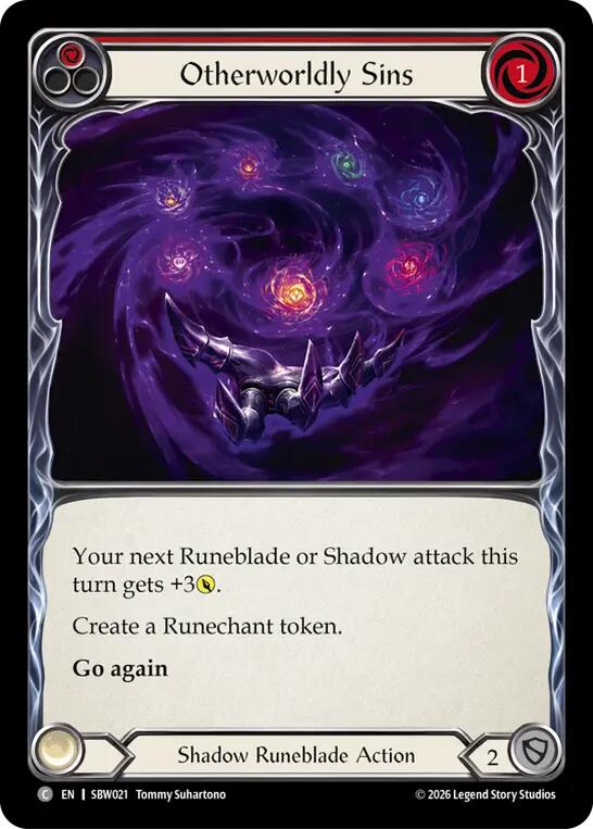 Otherworldly Sins (SBW021) [Silver Age: Usurp the Shadow Throne] | Boutique FDB TCG