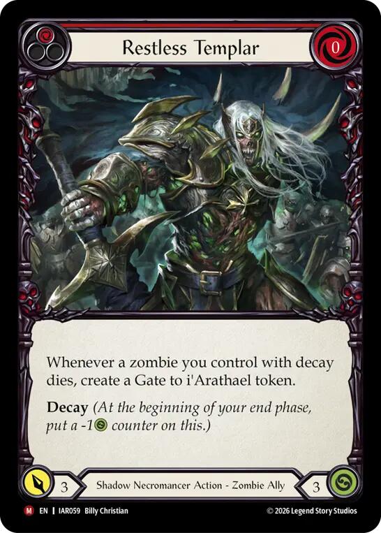 Restless Templar (IAR059) [Usurp the Shadow Throne] | Boutique FDB TCG