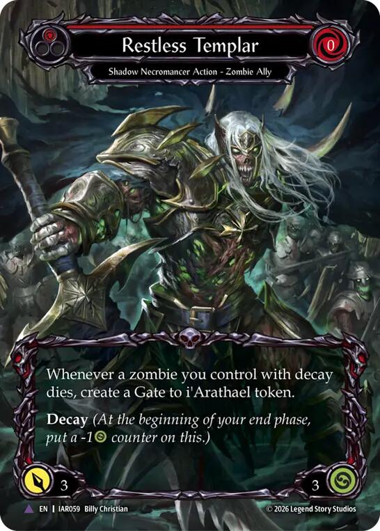 Restless Templar (Marvel) (IAR059) [Usurp the Shadow Throne] | Boutique FDB TCG