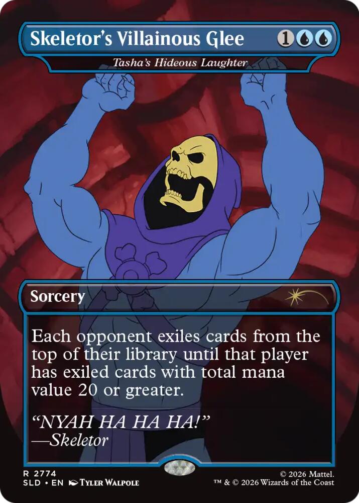 Skeletor's Villainous Glee - Tasha's Hideous Laughter (2774) [Secret Lair Drop] | Boutique FDB TCG