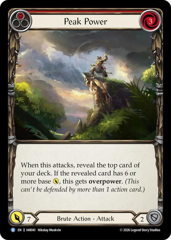 Peak Power (Red) (IAR041) [Usurp the Shadow Throne] | Boutique FDB TCG