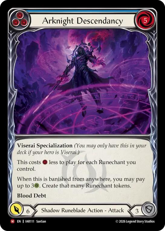Arknight Descendancy (IAR111) [Usurp the Shadow Throne] | Boutique FDB TCG