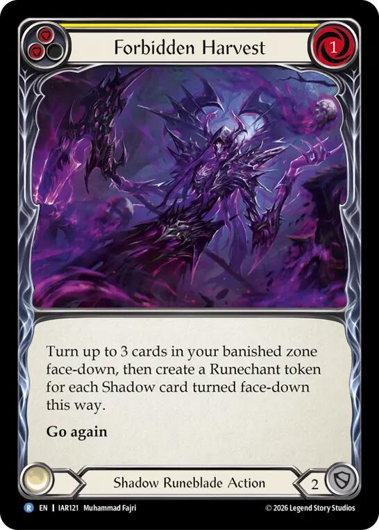 Forbidden Harvest (IAR121) [Usurp the Shadow Throne] | Boutique FDB TCG
