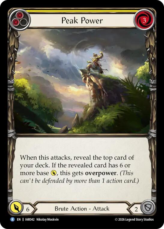Peak Power (Yellow) (IAR042) [Usurp the Shadow Throne] | Boutique FDB TCG