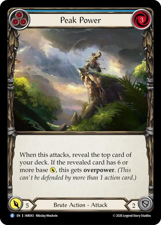 Peak Power (Blue) (IAR043) [Usurp the Shadow Throne] | Boutique FDB TCG