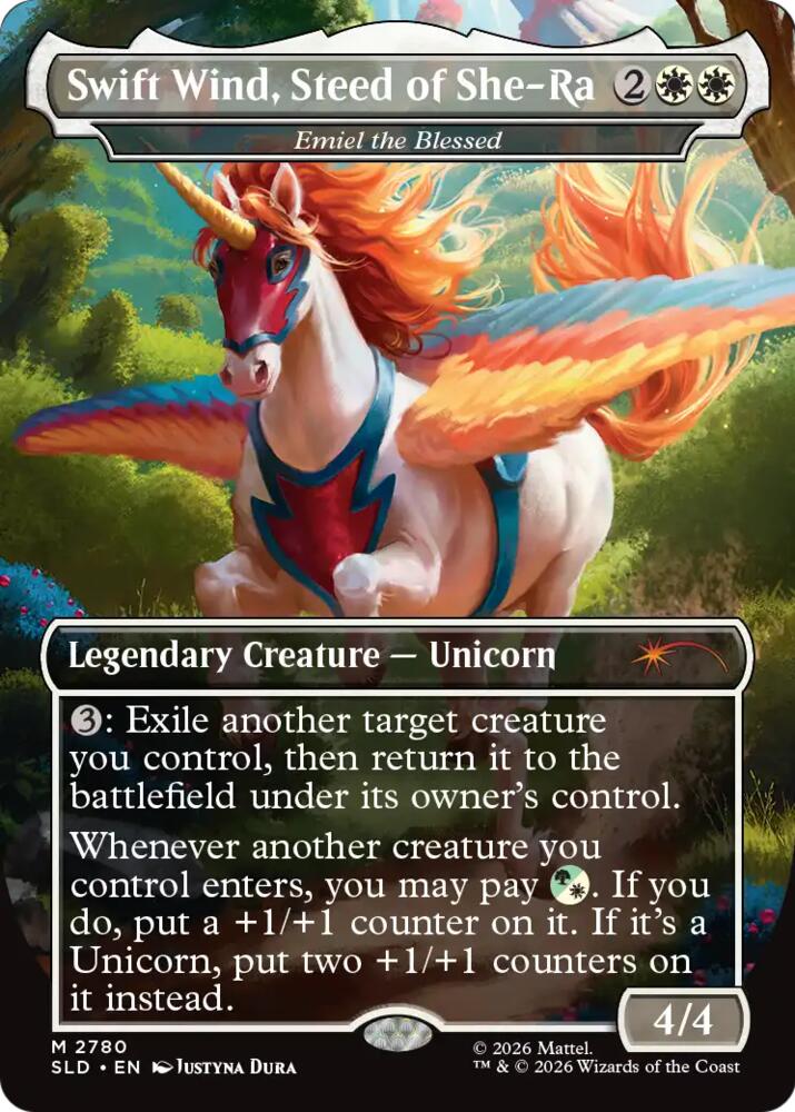 Swift Wind, Steed of She-Ra - Emiel the Blessed (2780) [Secret Lair Drop] | Boutique FDB TCG