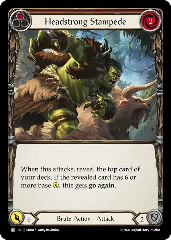 Headstrong Stampede (Red) (IAR047) [Usurp the Shadow Throne] | Boutique FDB TCG