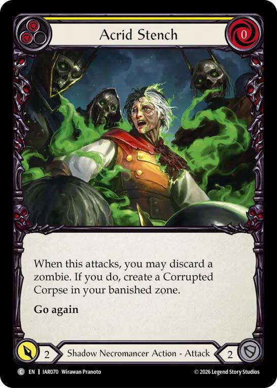 Acrid Stench (Yellow) (IAR070) [Usurp the Shadow Throne] | Boutique FDB TCG