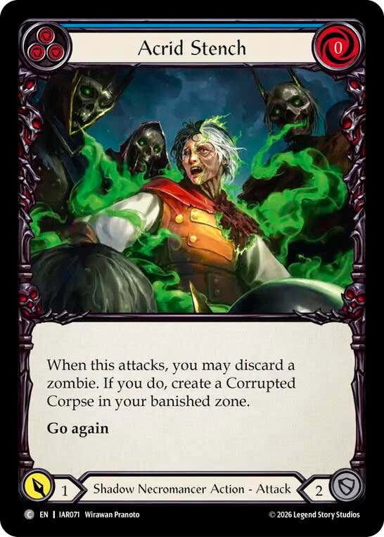 Acrid Stench (Blue) (IAR071) [Usurp the Shadow Throne] | Boutique FDB TCG