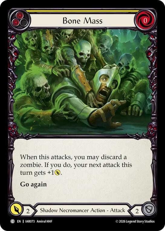 Bone Mass (Yellow) (IAR073) [Usurp the Shadow Throne] | Boutique FDB TCG