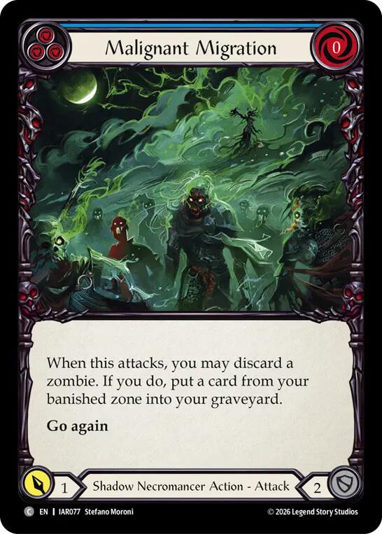 Malignant Migration (Blue) (IAR077) [Usurp the Shadow Throne] | Boutique FDB TCG