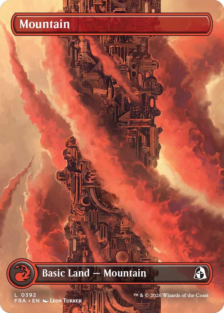 Mountain (Borderless) (0392) [Reality Fracture] | Boutique FDB TCG