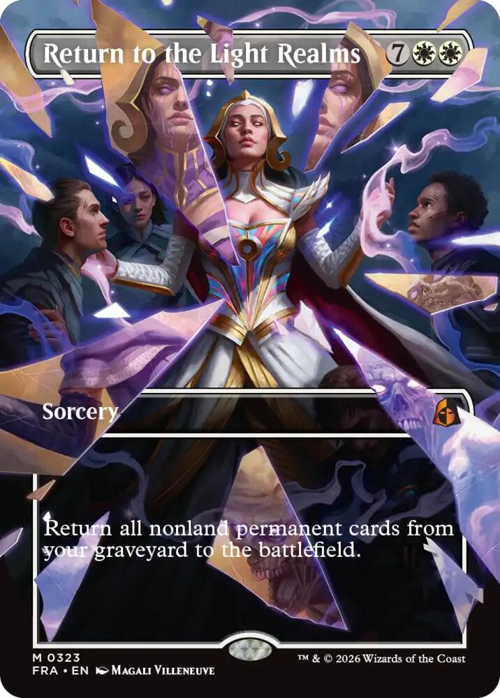 Return to the Light Realms (Borderless) (0323) [Reality Fracture] | Boutique FDB TCG