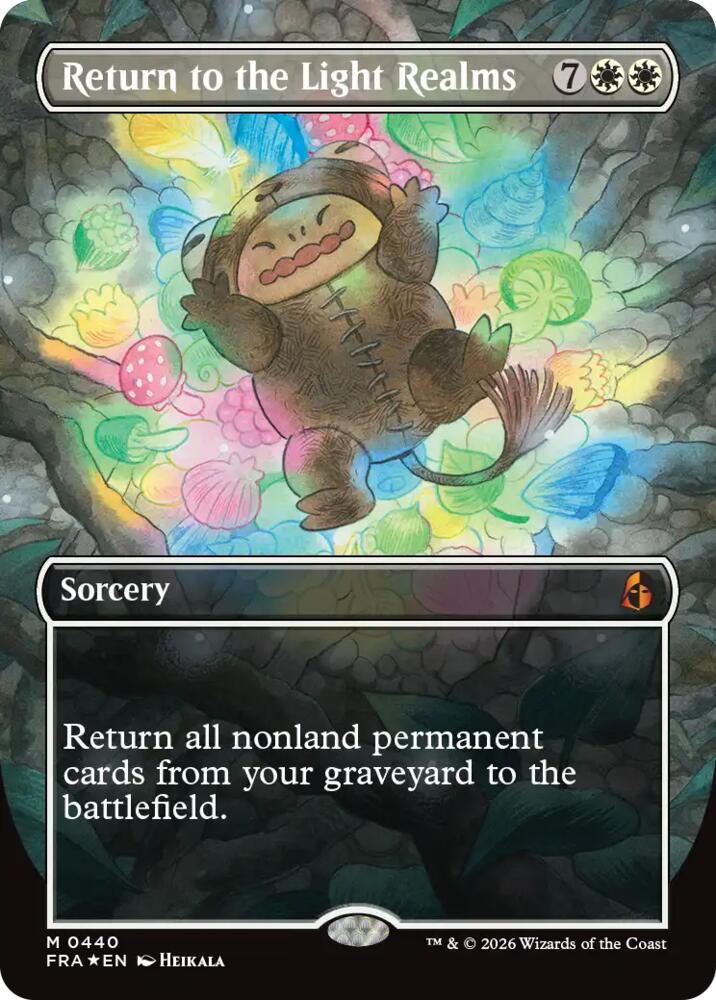 Return to the Light Realms (Borderless) (0440) [Reality Fracture] | Boutique FDB TCG