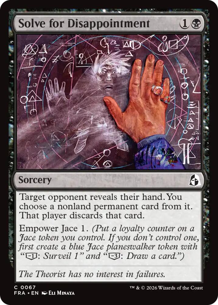 Solve for Disappointment (67) [Reality Fracture] | Boutique FDB TCG