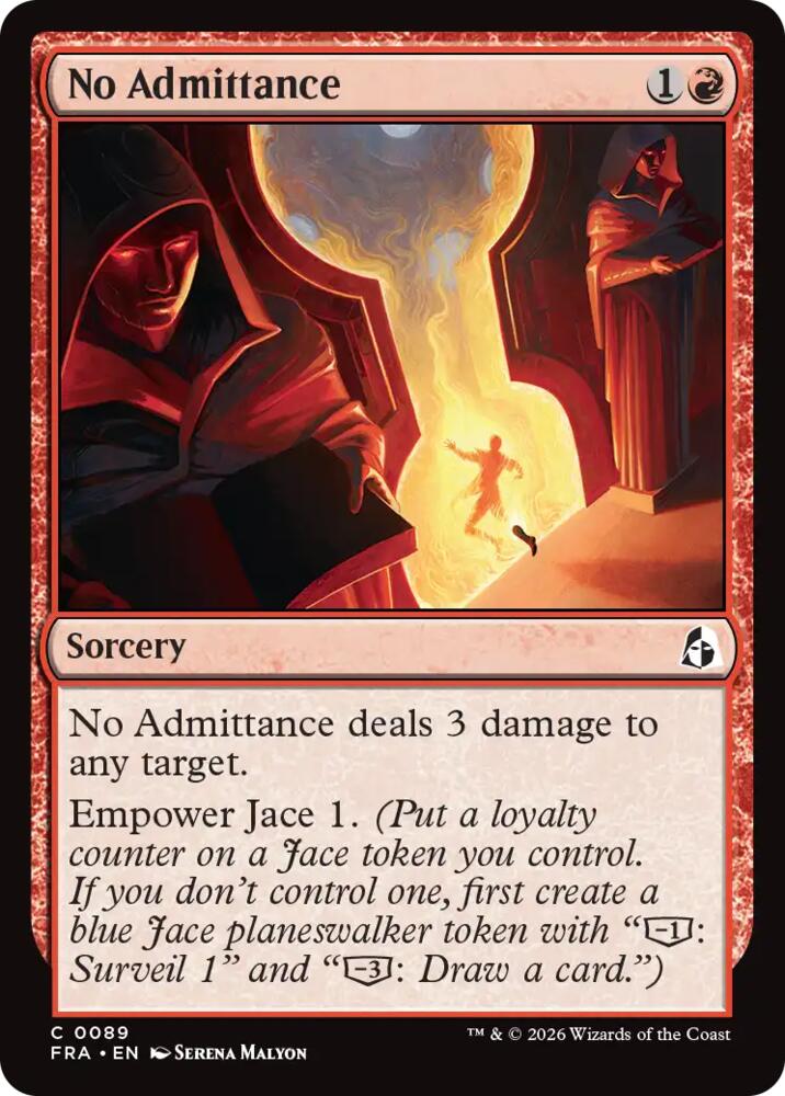 No Admittance (89) [Reality Fracture] | Boutique FDB TCG