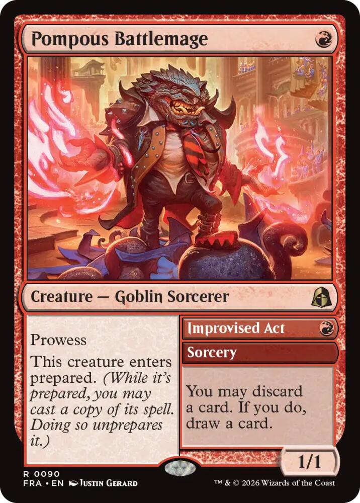 Pompous Battlemage (90) [Reality Fracture] | Boutique FDB TCG