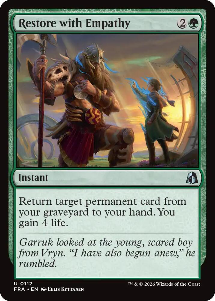Restore with Empathy (112) [Reality Fracture] | Boutique FDB TCG