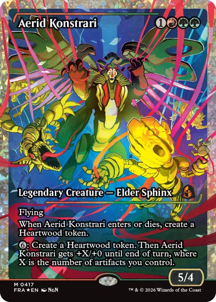 Aerid Konstrari (Showcase) (Fracture Foil) (0417) [Reality Fracture] | Boutique FDB TCG