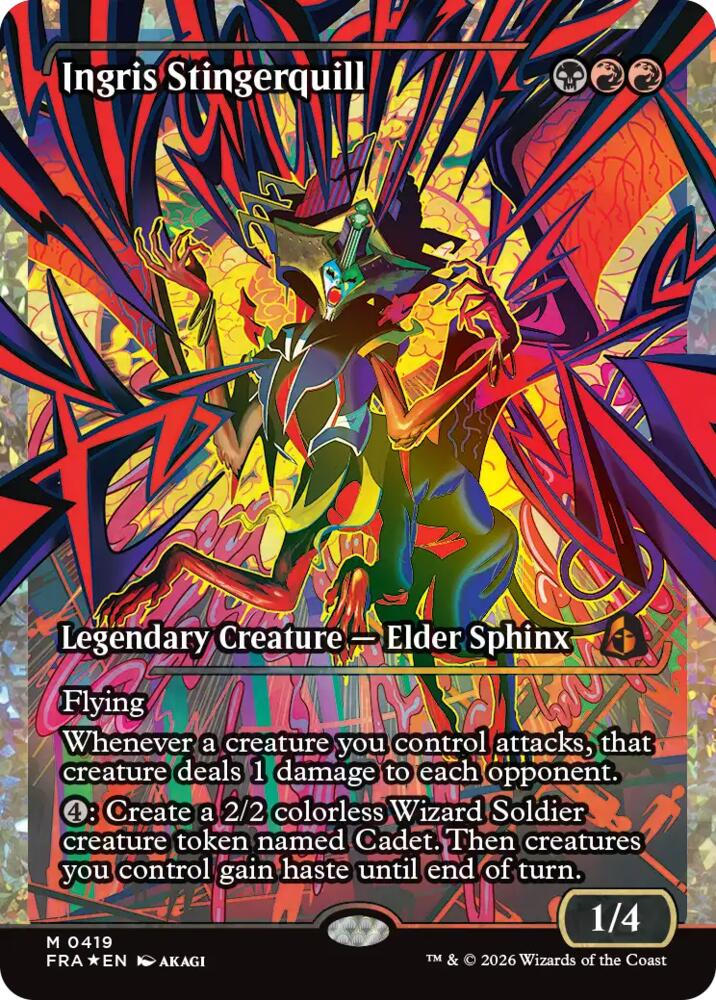 Ingris Stingerquill (Showcase) (Fracture Foil) (0419) [Reality Fracture] | Boutique FDB TCG