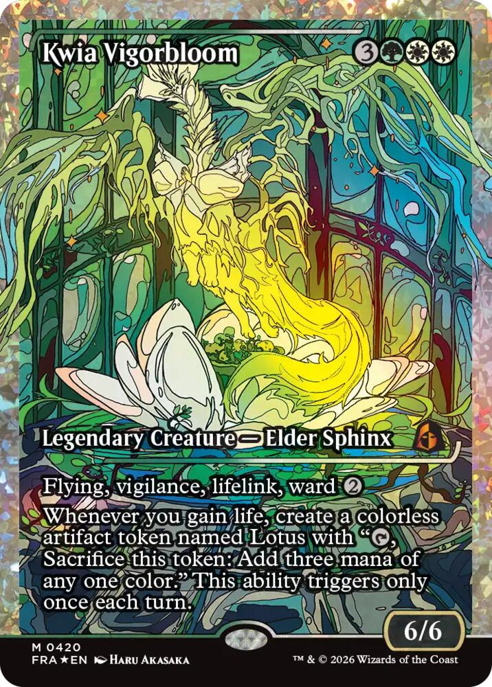 Kwia Vigorbloom (Showcase) (Fracture Foil) (0420) [Reality Fracture] | Boutique FDB TCG