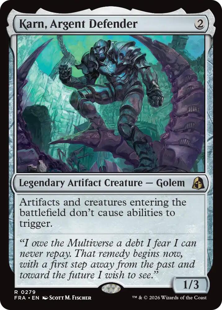Karn, Argent Defender (279) [Reality Fracture] | Boutique FDB TCG