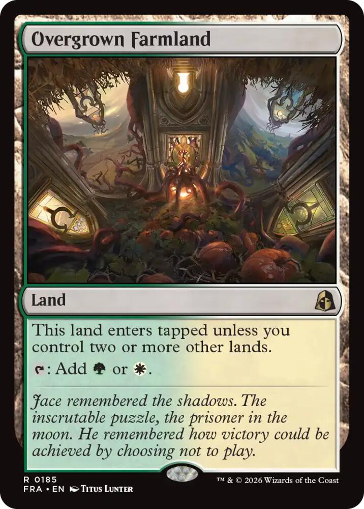 Overgrown Farmland (185) [Reality Fracture] | Boutique FDB TCG