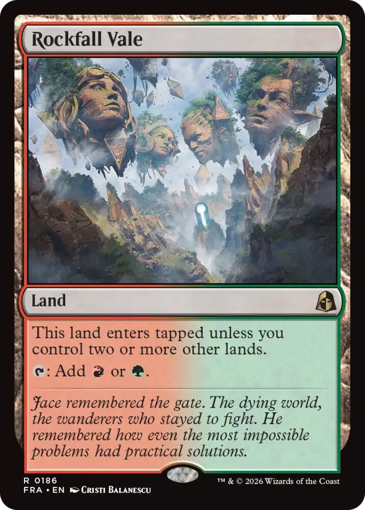 Rockfall Vale (186) [Reality Fracture] | Boutique FDB TCG