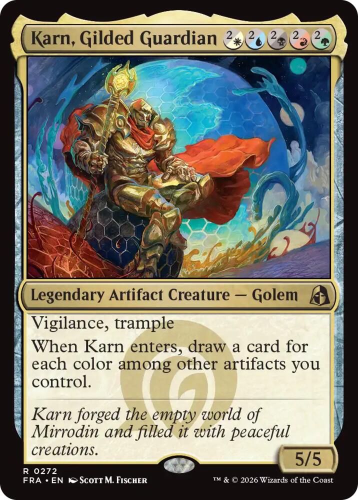 Karn, Gilded Guardian (272) [Reality Fracture] | Boutique FDB TCG