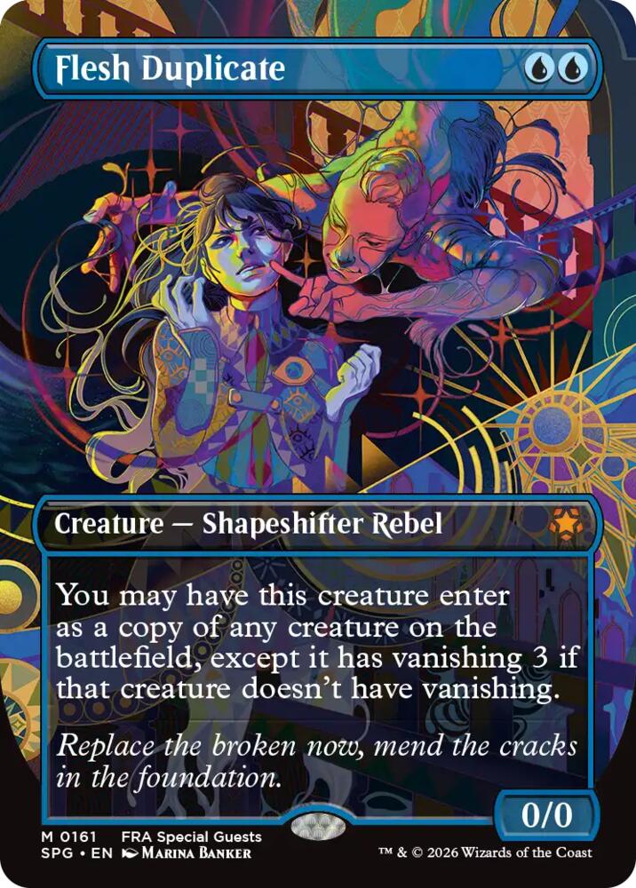Flesh Duplicate (Borderless) (161) [Special Guests] | Boutique FDB TCG