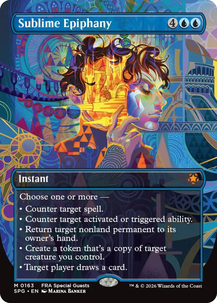 Sublime Epiphany (Borderless) (163) [Special Guests] | Boutique FDB TCG
