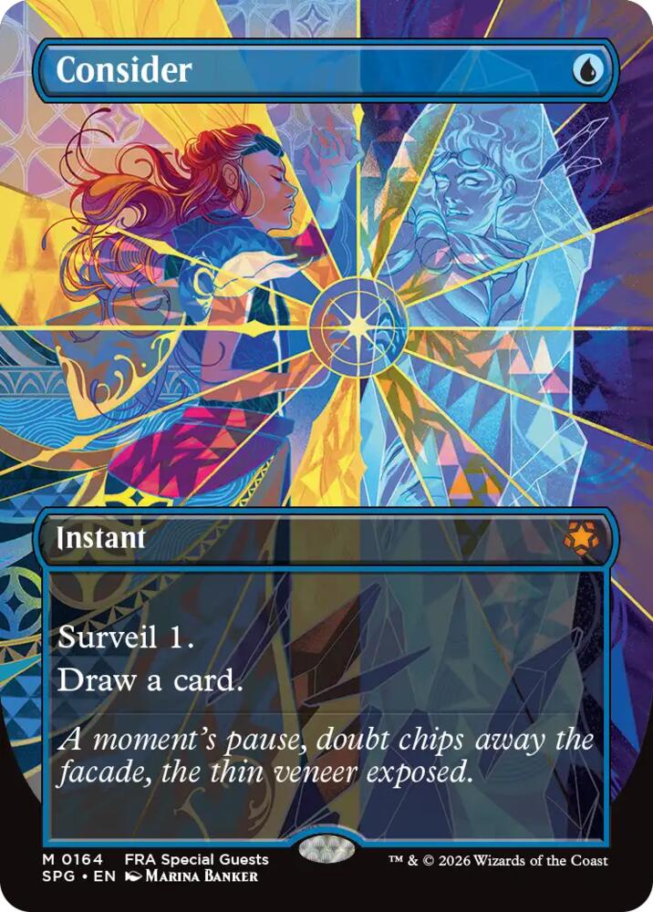 Consider (Borderless) (164) [Special Guests] | Boutique FDB TCG