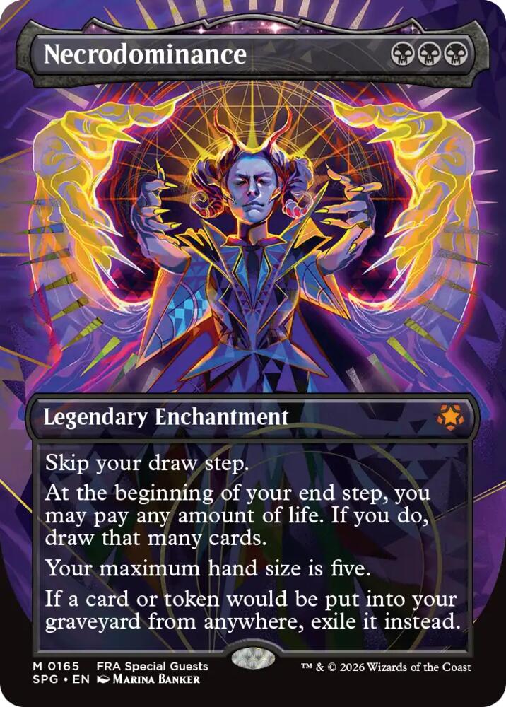Necrodominance (Borderless) (165) [Special Guests] | Boutique FDB TCG
