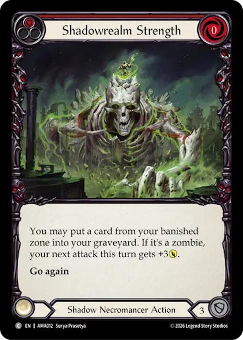 Shadowrealm Strength (Red) (AMA012) [Armory Deck: Malice] | Boutique FDB TCG