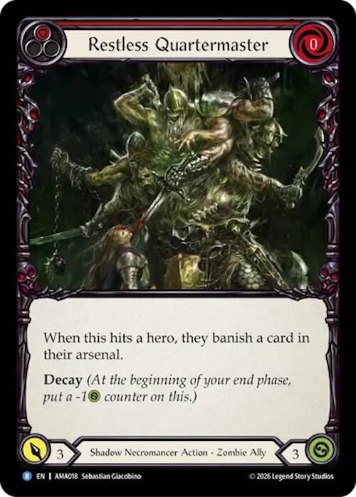 Restless Quartermaster (AMA018) [Armory Deck: Malice] | Boutique FDB TCG