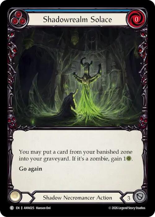 Shadowrealm Solace (AMA025) [Armory Deck: Malice] | Boutique FDB TCG