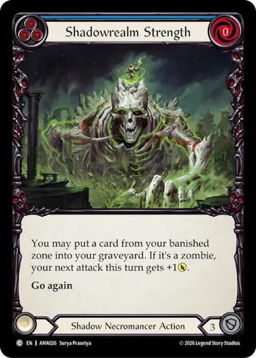 Shadowrealm Strength (Blue) (AMA026) [Armory Deck: Malice] | Boutique FDB TCG