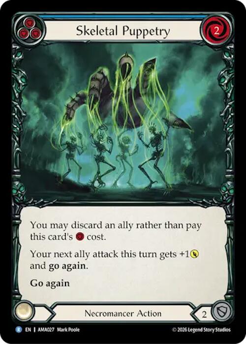 Skeletal Puppetry (Blue) (AMA027) [Armory Deck: Malice] | Boutique FDB TCG