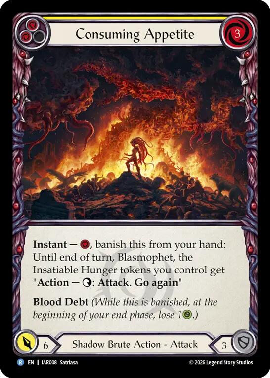 Consuming Appetite (IAR008) [Usurp the Shadow Throne] | Boutique FDB TCG