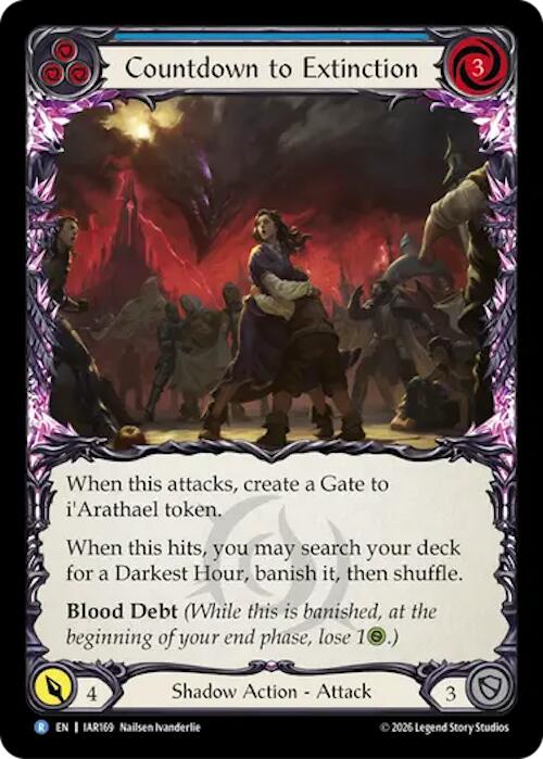 Countdown to Extinction (Blue) (IAR169) [Usurp the Shadow Throne] | Boutique FDB TCG