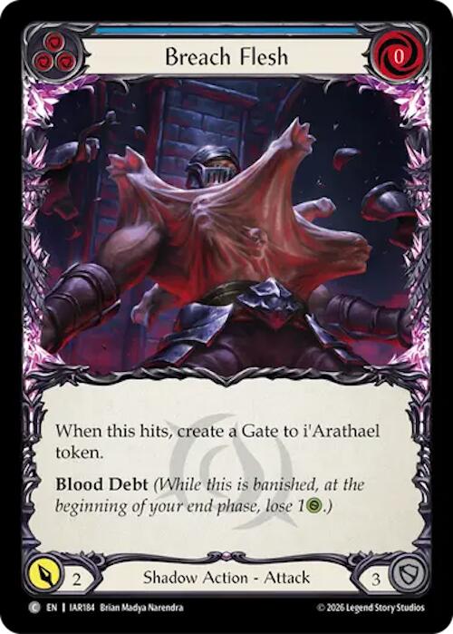 Breach Flesh (Blue) (IAR184) [Usurp the Shadow Throne] | Boutique FDB TCG
