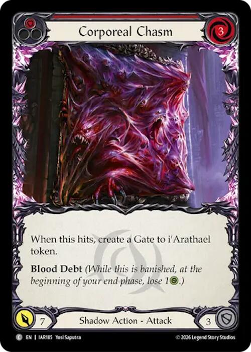 Corporeal Chasm (Red) (IAR185) [Usurp the Shadow Throne] | Boutique FDB TCG
