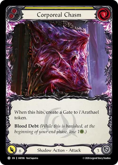 Corporeal Chasm (Yellow) (IAR186) [Usurp the Shadow Throne] | Boutique FDB TCG