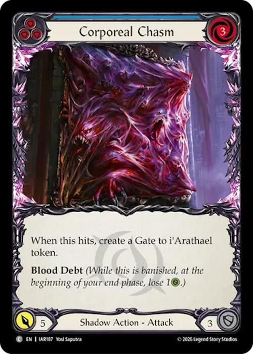 Corporeal Chasm (Blue) (IAR187) [Usurp the Shadow Throne] | Boutique FDB TCG