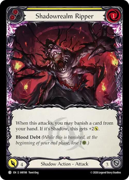 Shadowrealm Ripper (Yellow) (IAR198) [Usurp the Shadow Throne] | Boutique FDB TCG