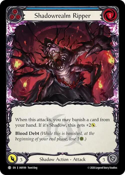 Shadowrealm Ripper (Blue) (IAR199) [Usurp the Shadow Throne] | Boutique FDB TCG