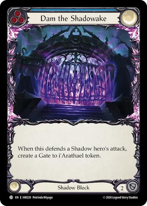 Dam the Shadowake (Blue) (IAR220) [Usurp the Shadow Throne] | Boutique FDB TCG
