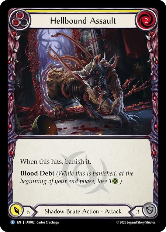 Hellbound Assault (Yellow) (IAR012) [Usurp the Shadow Throne] | Boutique FDB TCG