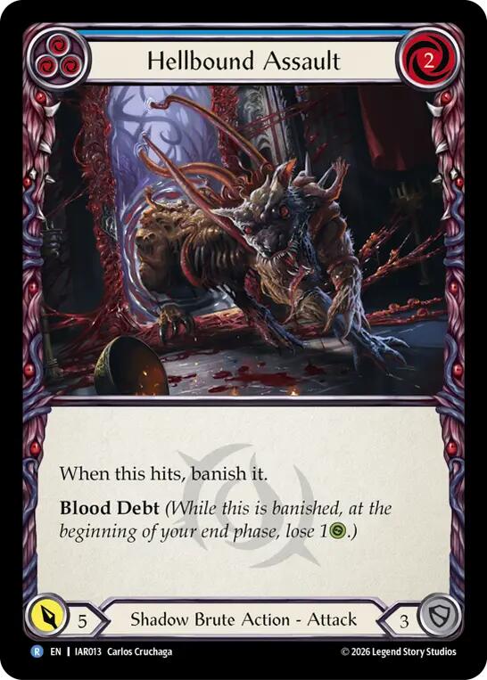 Hellbound Assault (Blue) (IAR013) [Usurp the Shadow Throne] | Boutique FDB TCG